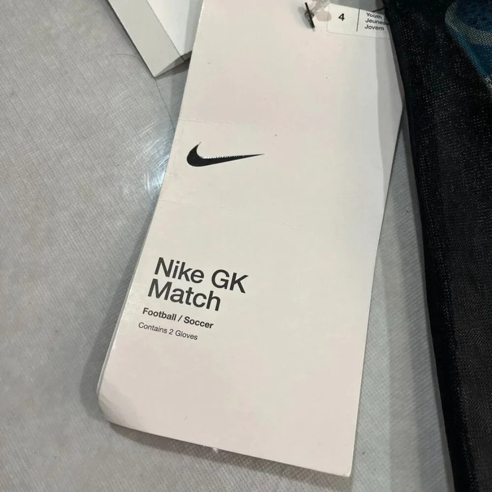 3/$20 Bundle •Nike GK Match JR Goalkeeper Glove Youth Size 4 RIGHT Only Blue
